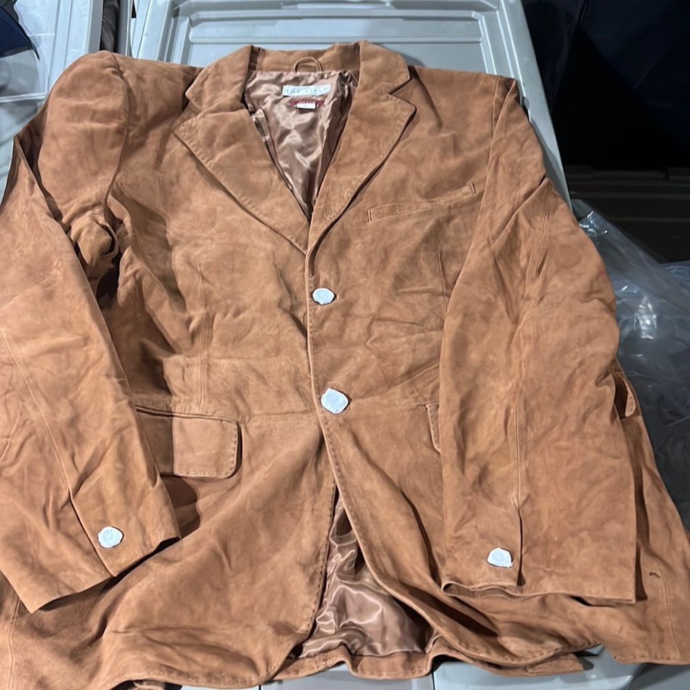 Nwot Button Down Very Soft, High Quality Suede Ja… - image 1